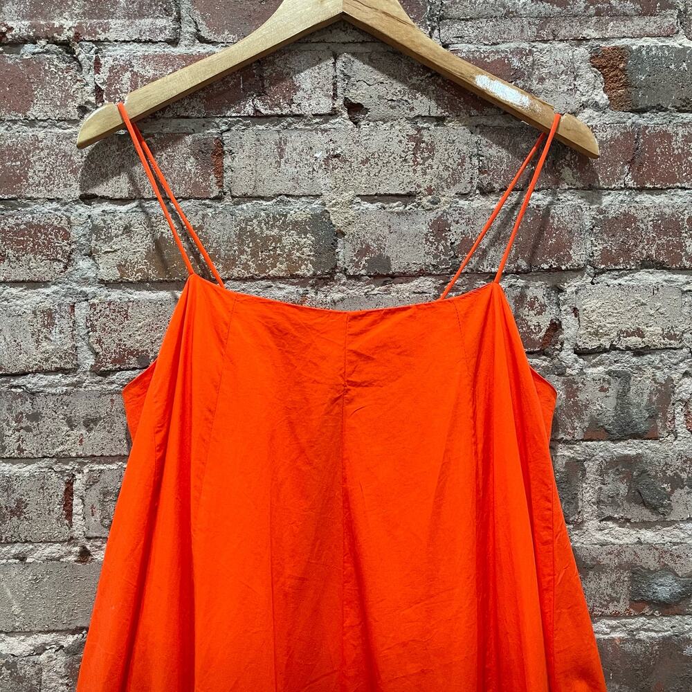 Free People Bright Orange Spaghetti-Strap Mini Dress - Picture 4 of 10